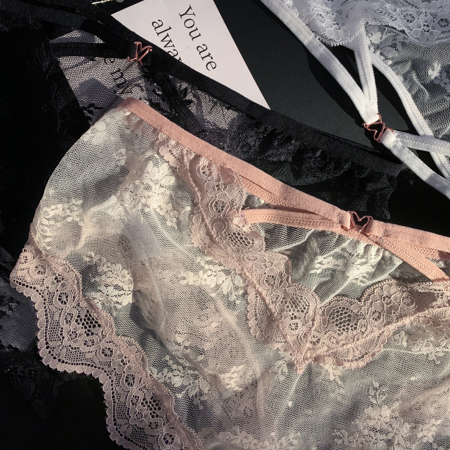 High-End Lace Sexy Women's Underwear - Pack of 3