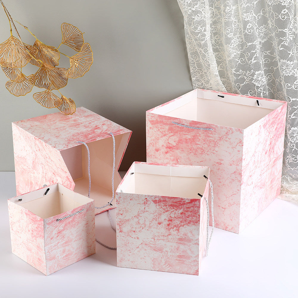 10pcs-Square Gift Bags, Birthday Party Favor Bags, Paper Tote Bags with Handle, High-end Gift Bags