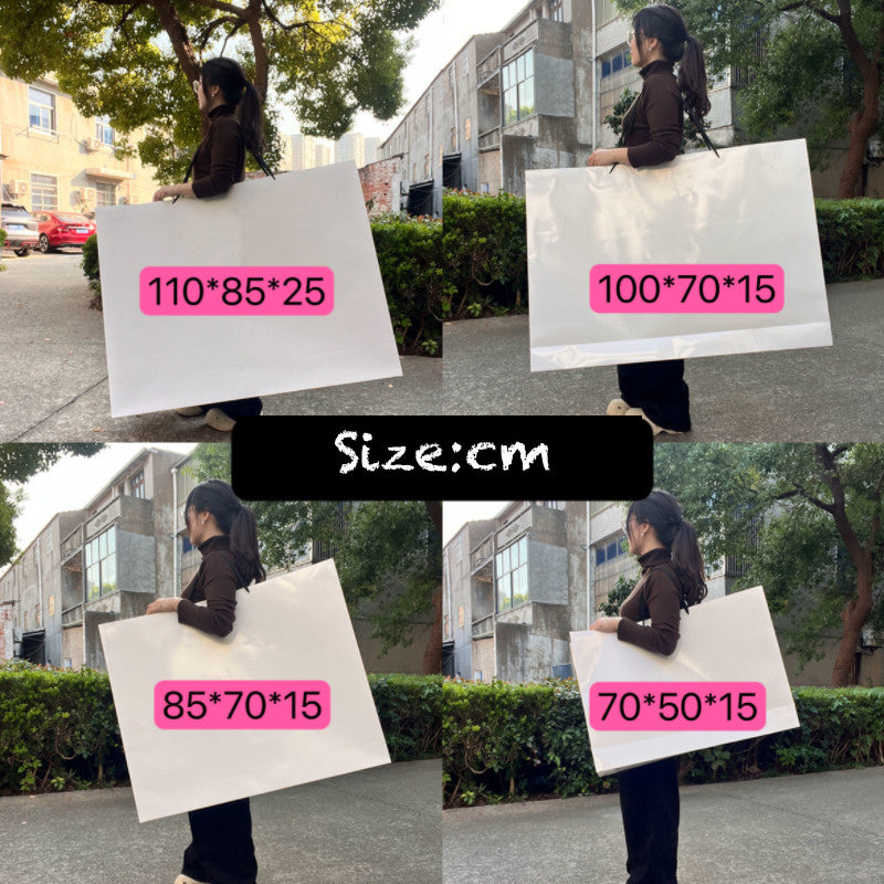 Custom Printed Oversized Paper Bags, Large Gift Shopping Totes with Handles, Wholesale Advertising Promotional Bags, Minimum Order 1 Piece.