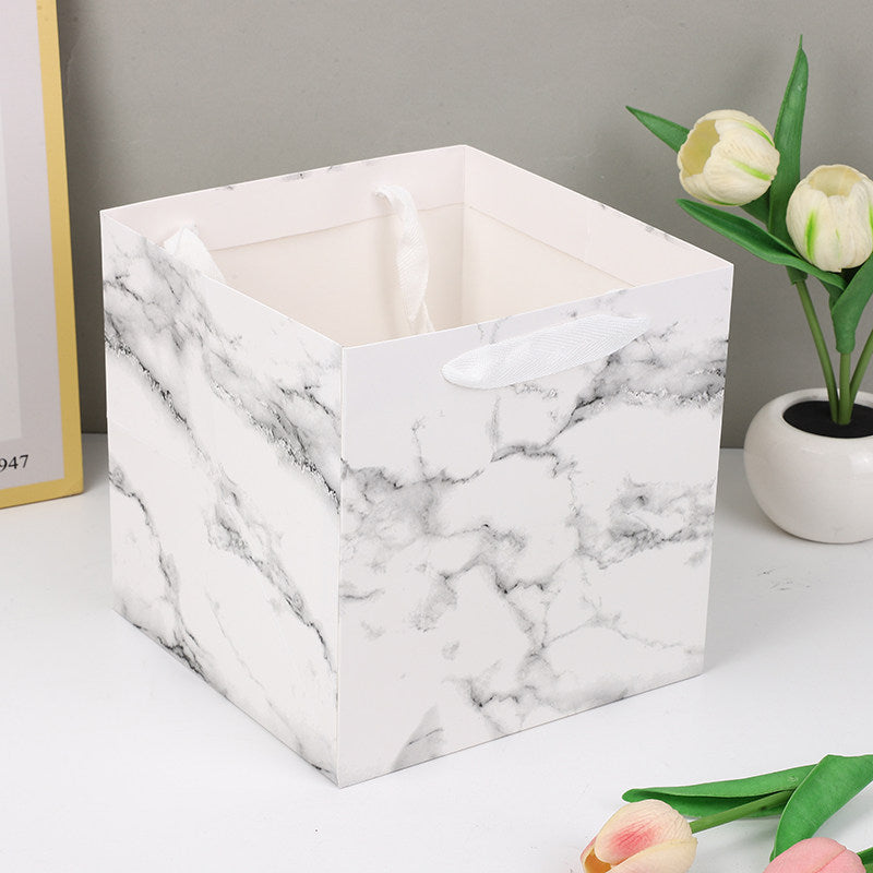 10pcs-Square Gift Bags, Birthday Party Favor Bags, Paper Tote Bags with Handle, High-end Gift Bags