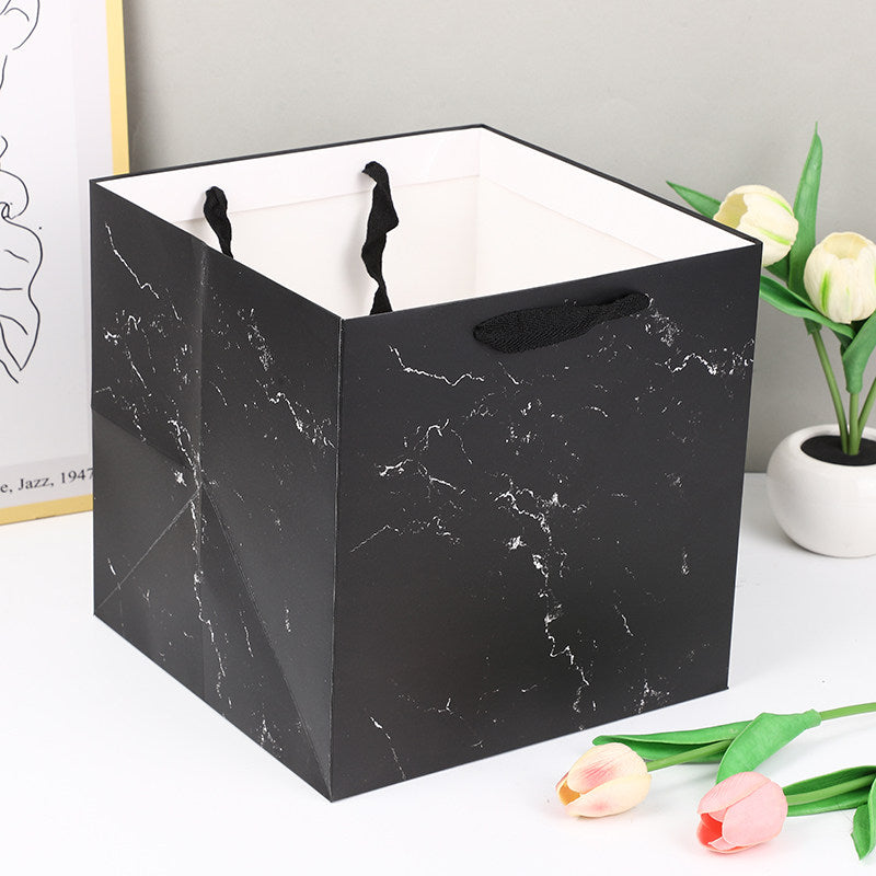 10pcs-Square Gift Bags, Birthday Party Favor Bags, Paper Tote Bags with Handle, High-end Gift Bags