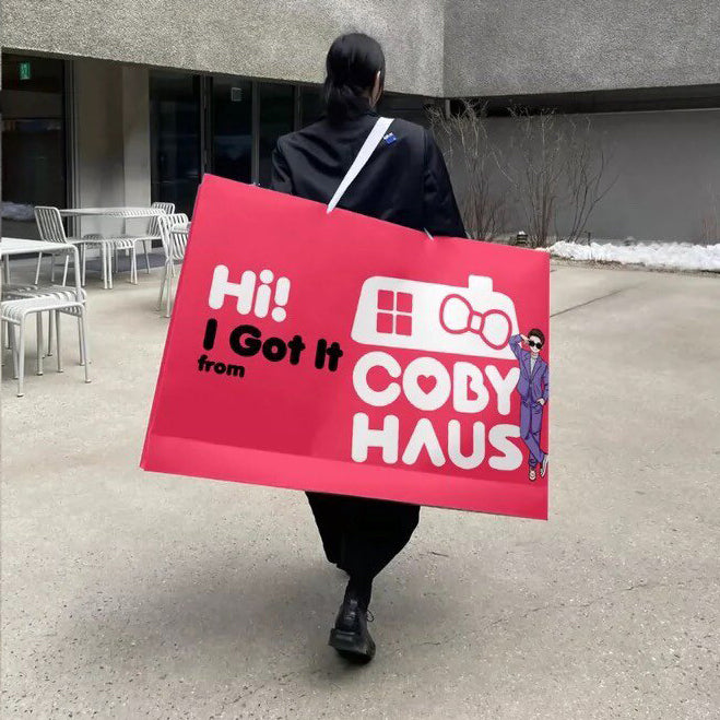 Custom Printed Oversized Paper Bags, Large Gift Shopping Totes with Handles, Wholesale Advertising Promotional Bags, Minimum Order 1 Piece.