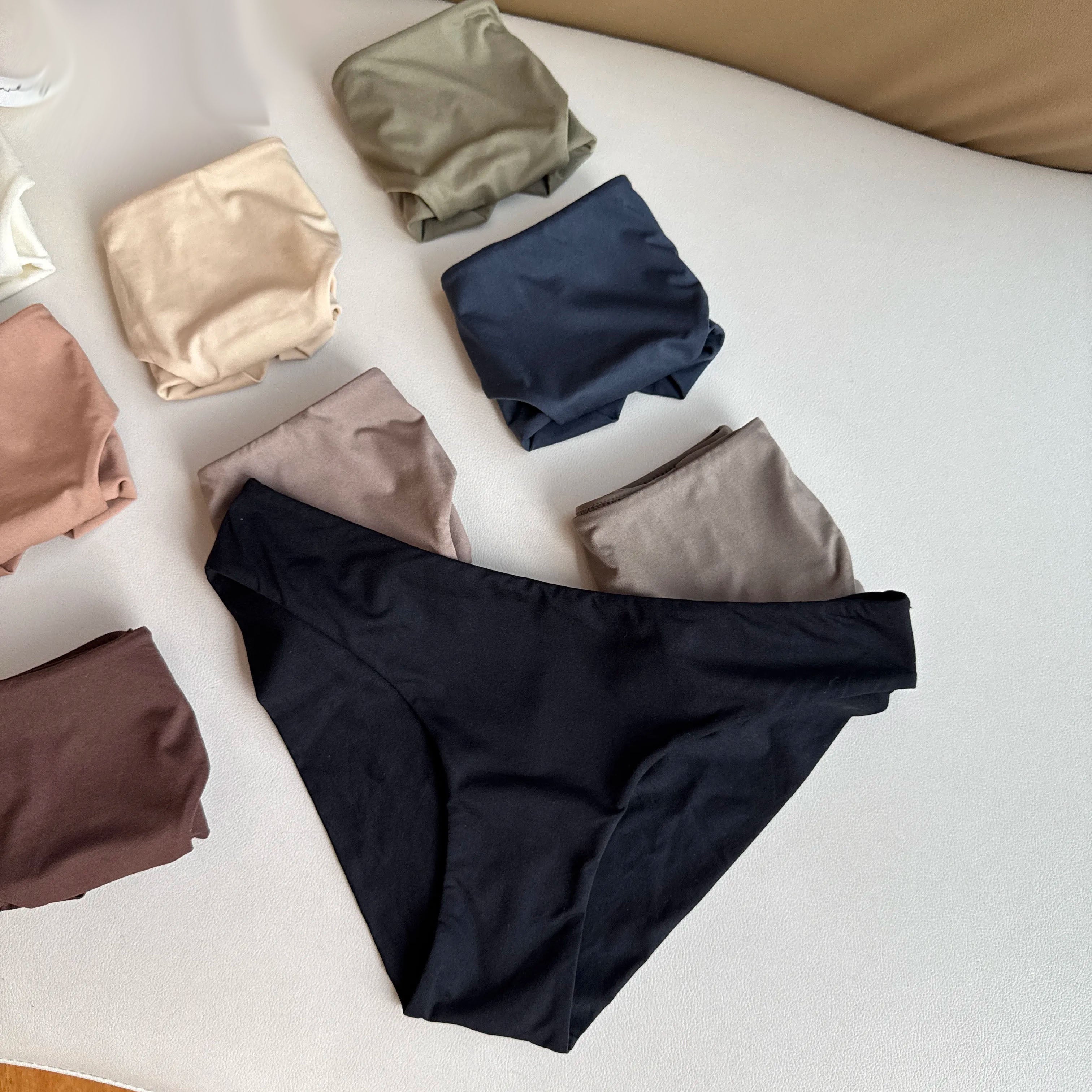 Shape-Enhancing Sports Panties, Double-Layer Lycra Cotton for Workout Comfort (Select Any 3 Colors from 9 Options)