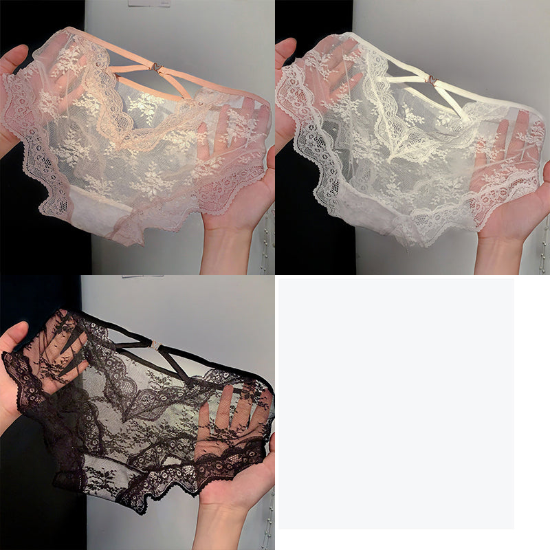 High-End Lace Sexy Women's Underwear - Pack of 3