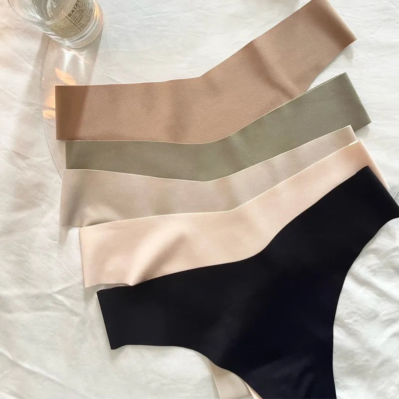 Ultra-Comfortable Seamless Thong: Low-Rise V-Front Design, 6-Pack