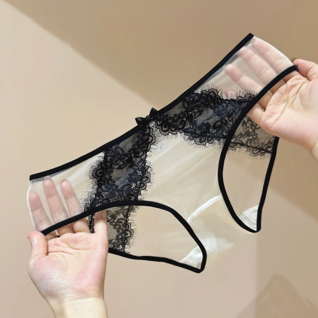 5-Pack French Elegance White Lace Panties for Women - Ultra Comfortable