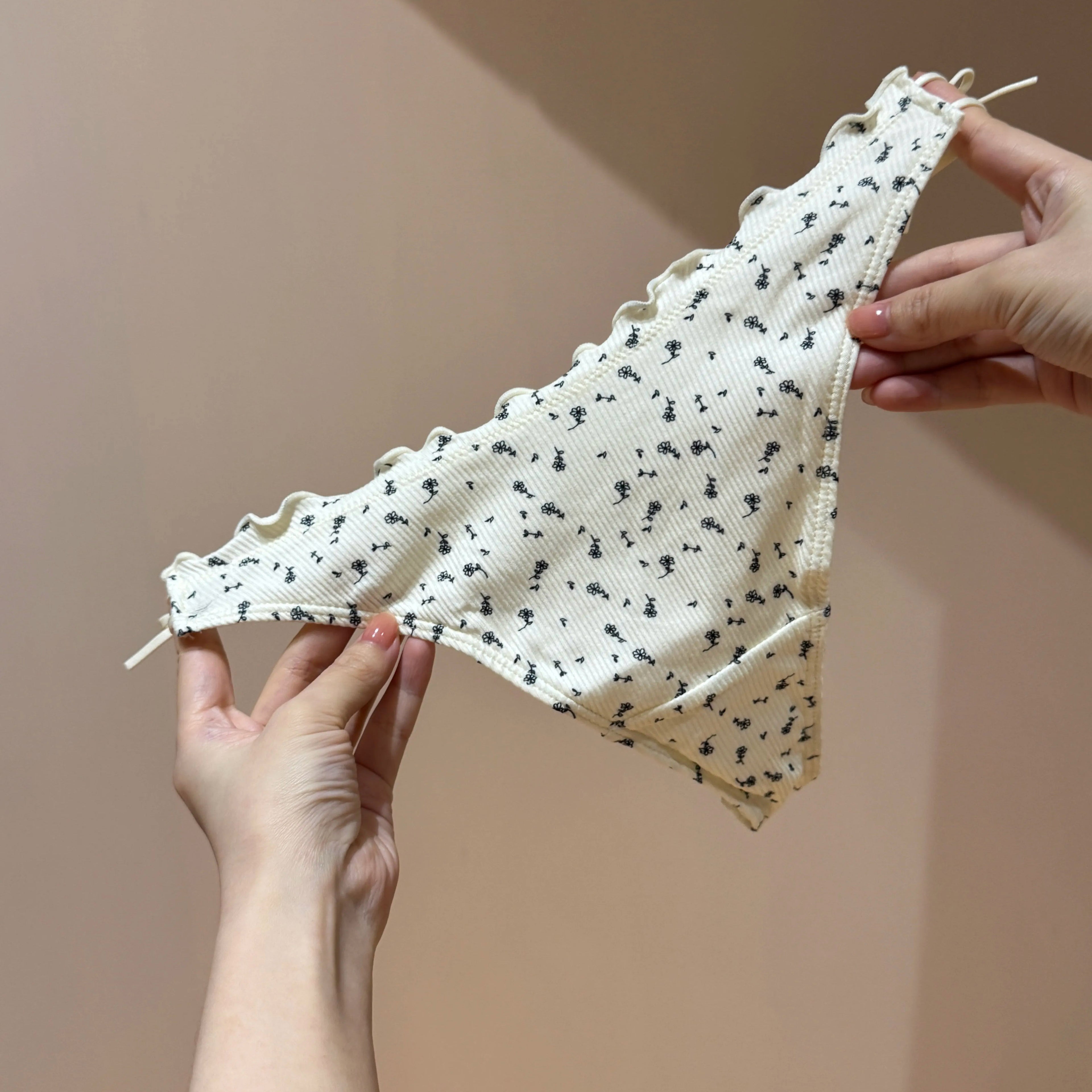 French Floral Lace Panties: Sweet & Alluring Adjustable Tie Design, Ultra-Comfortable 4-Pack