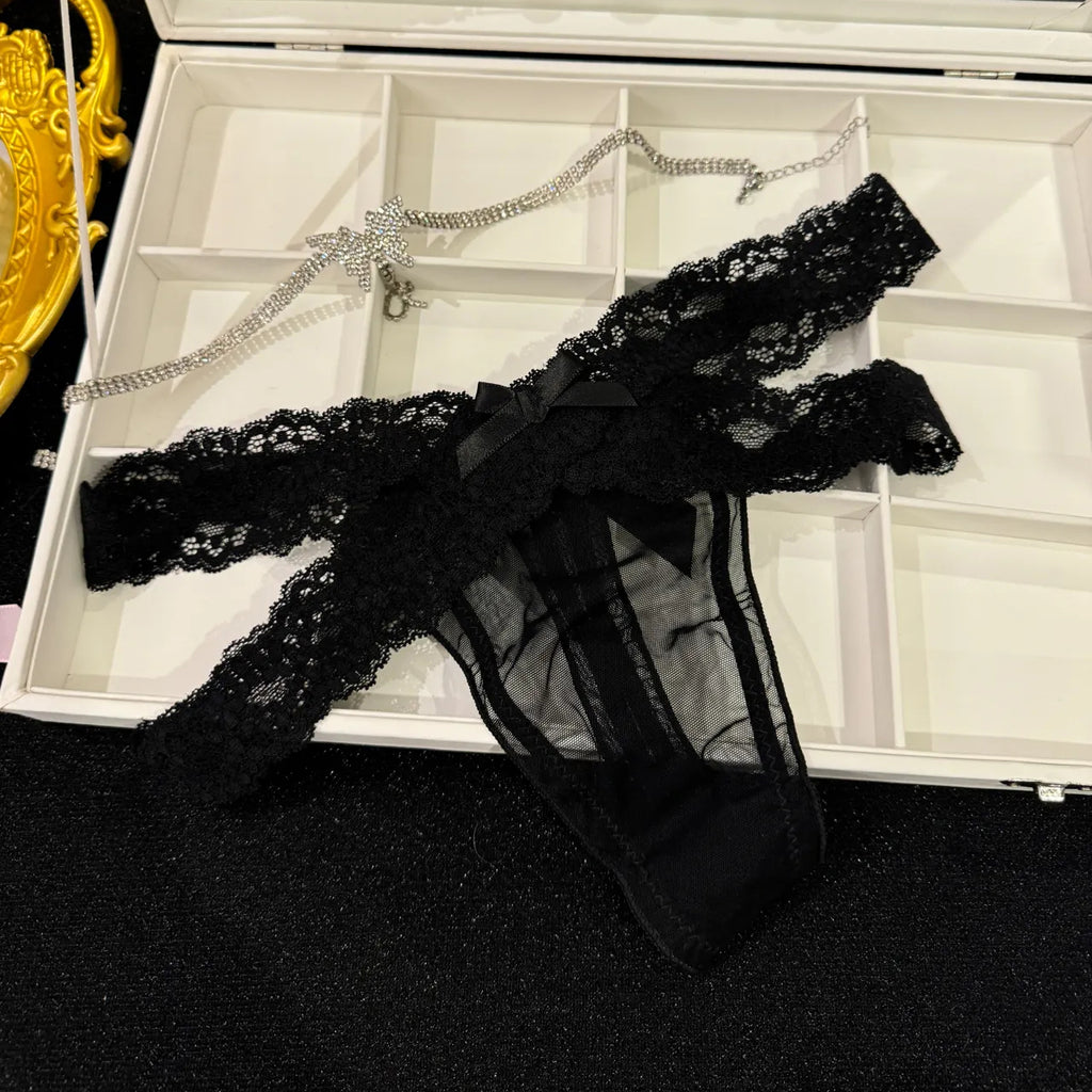 Sexy Lace Panties with Twin Ring Waistband - Stylish & Comfortable, 6-Pack