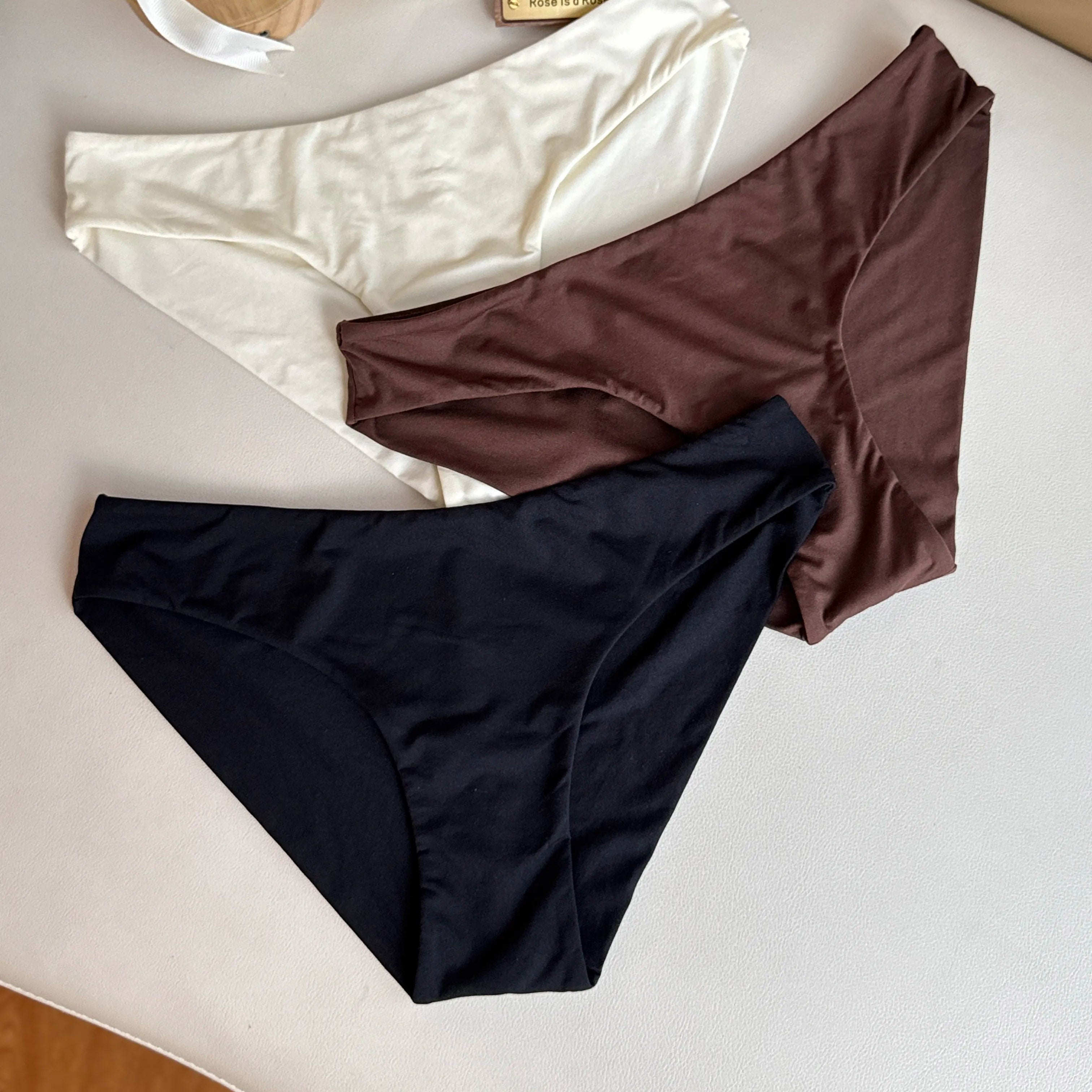 Shape-Enhancing Sports Panties, Double-Layer Lycra Cotton for Workout Comfort (Select Any 3 Colors from 9 Options)