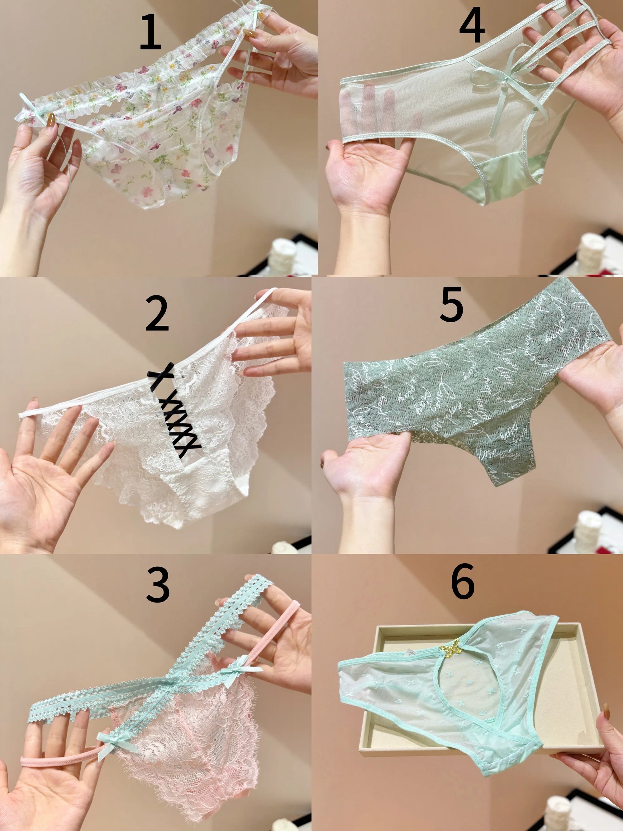Cute Underwear Set ~ Pack of 6💖