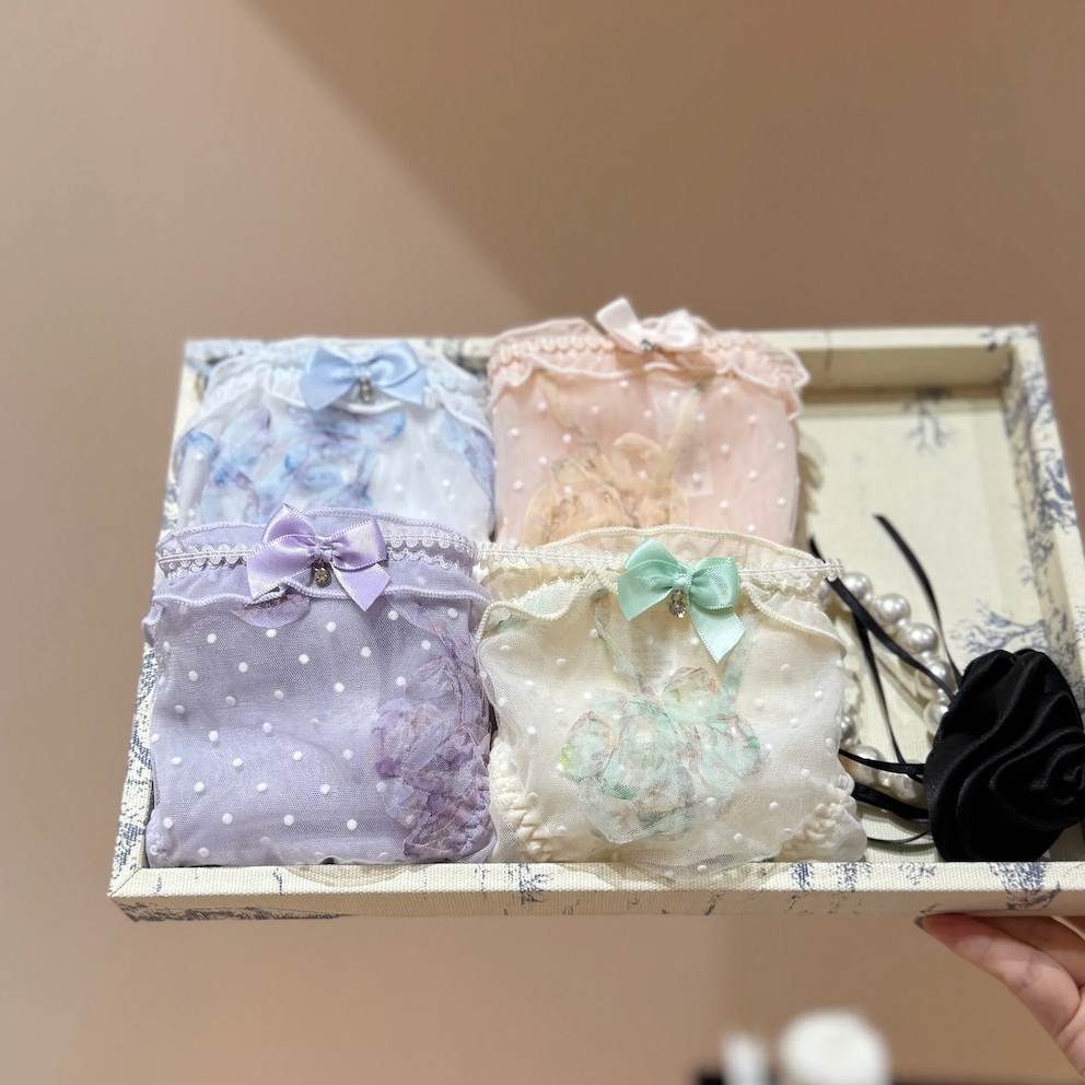 French lace floral comfort underwear~ Pack of 4💖